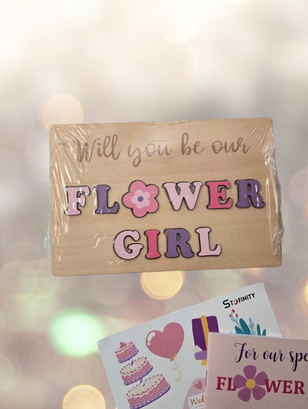Will You Be Our Flower Girl Wooden Puzzle Proposal Gift Wedding Keepsake